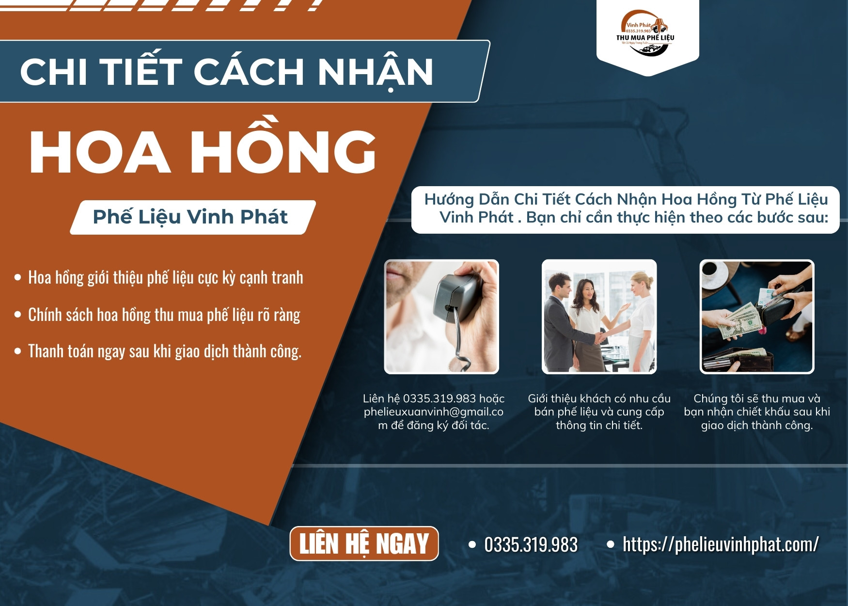 Chiết Khấu Hoa Hồng Phế Liệu Hấp Dẫn Nhất 2025 – Phế Liệu Vinh Phát