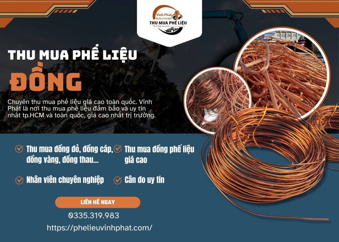 Thu Mua Phế Liệu Đồng Giá Cao TPHCM – Báo Giá Chi Tiết 2025