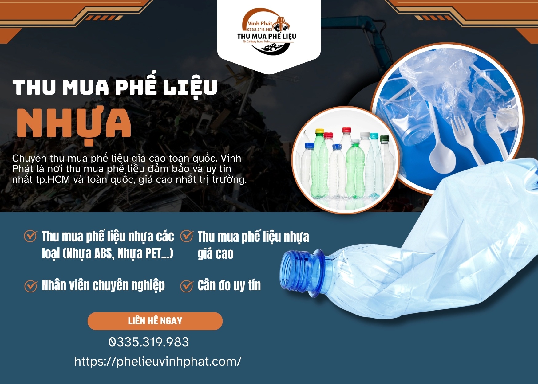Thu Mua Phế Liệu Nhựa Giá Cao TPHCM – Bảng Giá Mới Nhất 2025