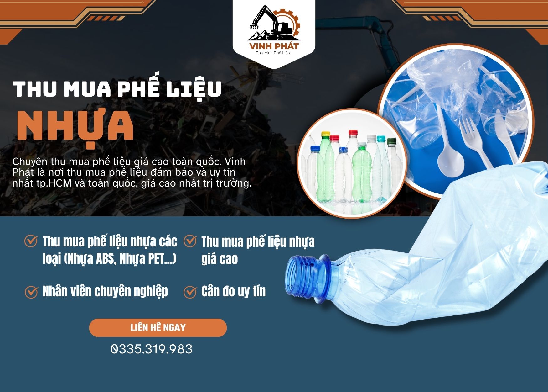 Thu Mua Phế Liệu Nhựa Giá Cao TPHCM – Bảng Giá Mới Nhất 2025