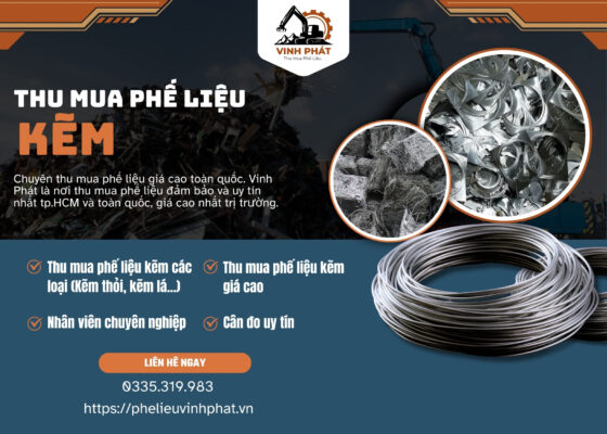 Thu Mua Phế Liệu Kẽm Giá Cao Tại Vinh Phát – Cao Hơn 25% Thị Trường!