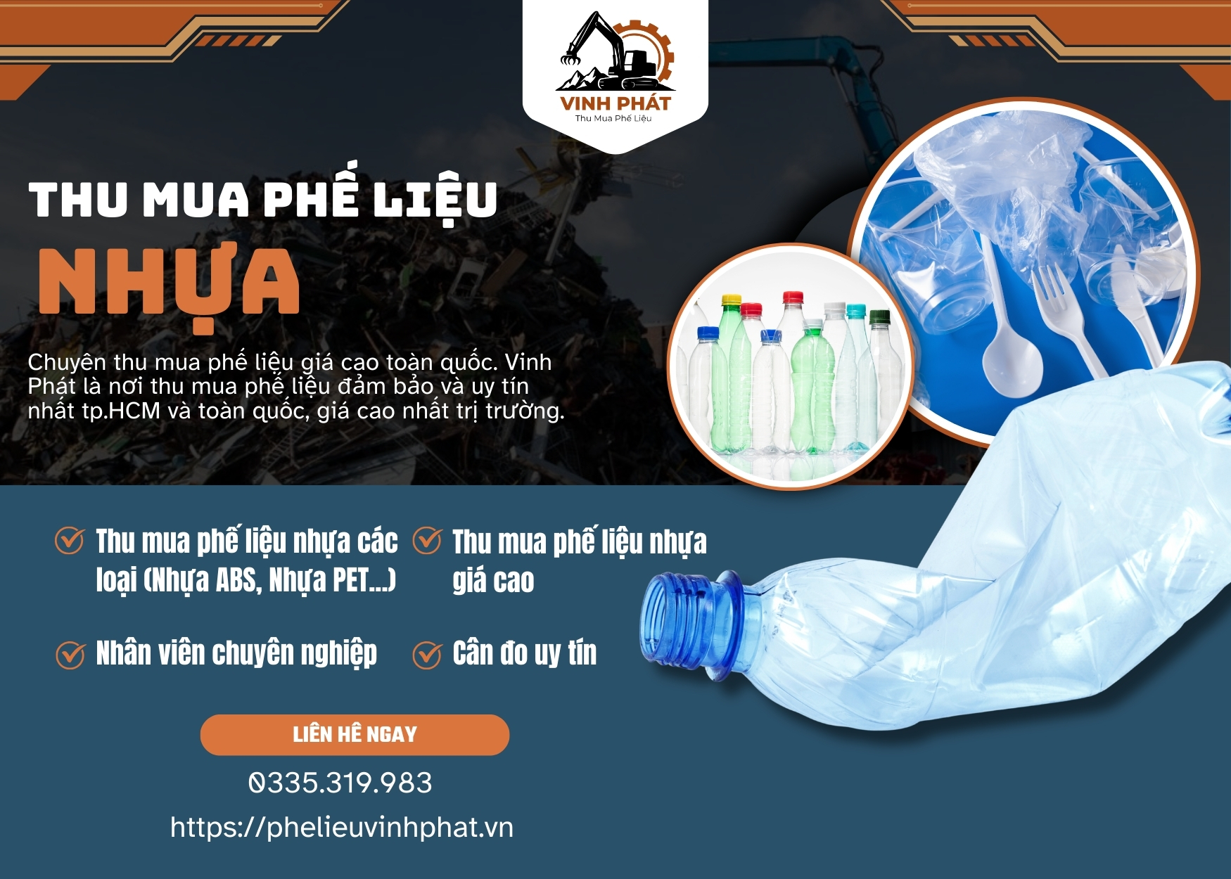 Thu Mua Phế Liệu Nhựa Giá Cao TPHCM – Bảng Giá Mới Nhất 2025