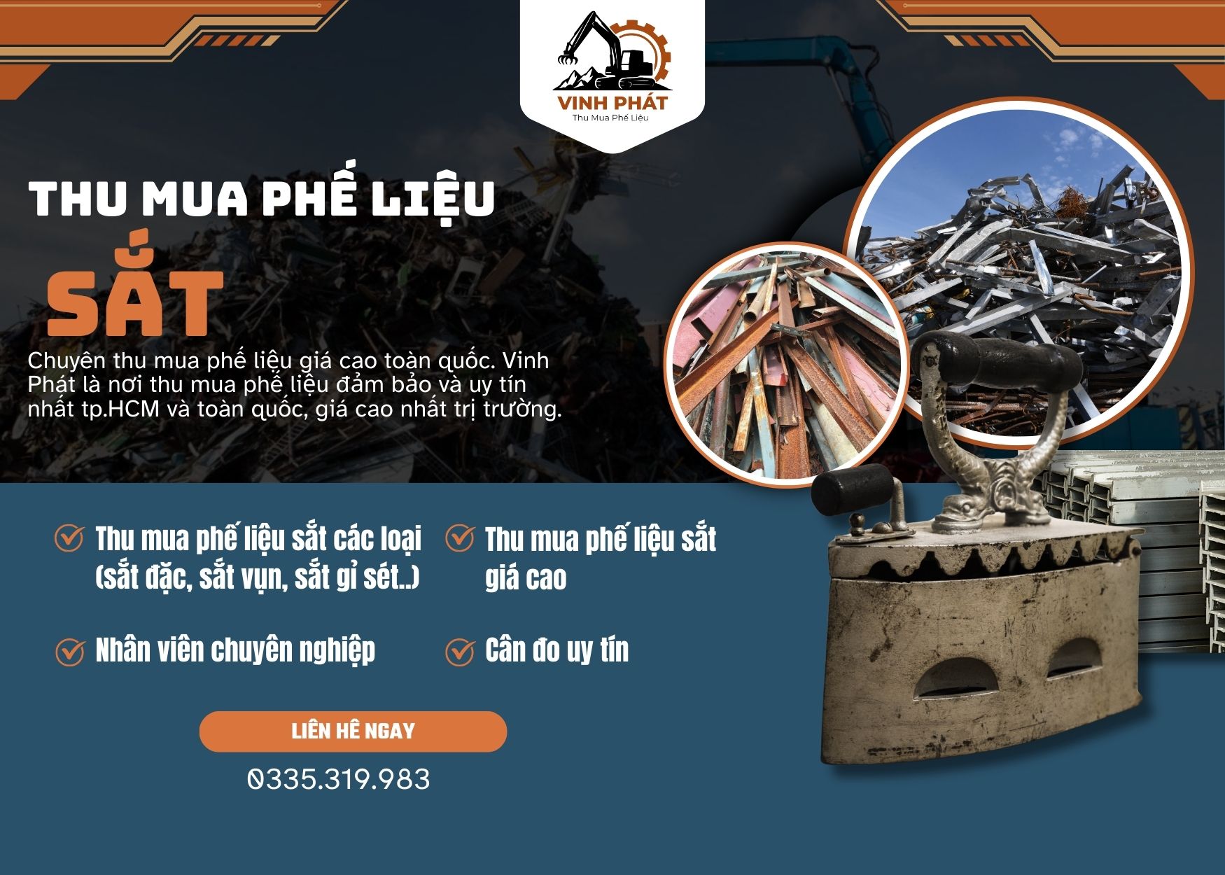 Thu Mua Phế Liệu Sắt Giá Cao Tại TPHCM - Báo Giá