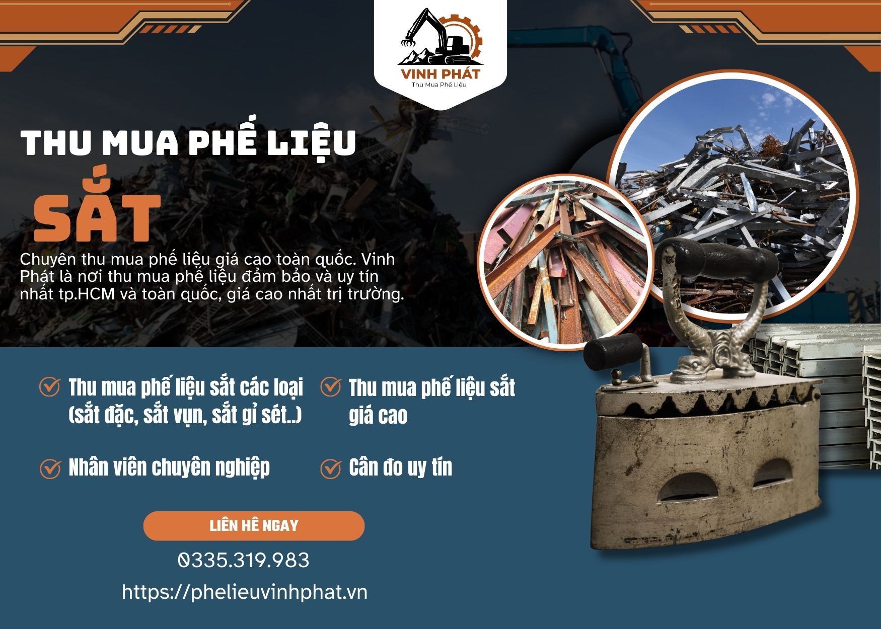 Thu Mua Phế Liệu Sắt Giá Cao Tại TPHCM – Báo Giá 2025