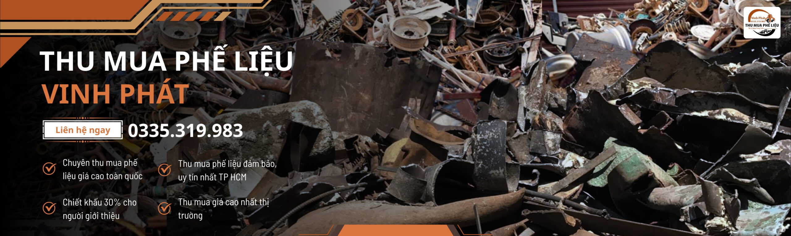 Đại lý thu mua phế liệu Vinh Phát thu mua phế liệu giá cao Hồ Chí Minh