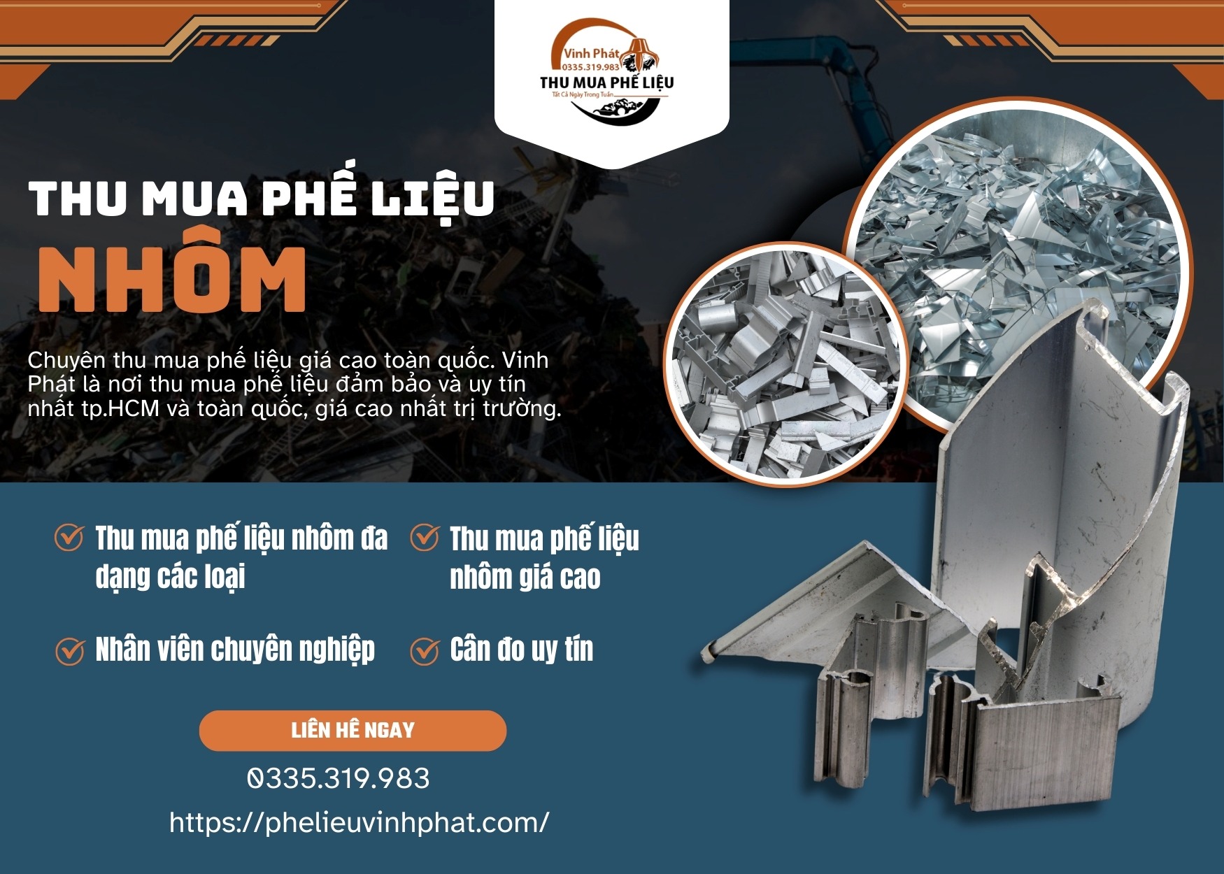 Thu Mua Phế Liệu Nhôm Giá Cao Tại TPHCM
